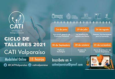 CATI Valparaíso lanza ciclo de talleres online gratuitos sobre Propiedad Intelectual