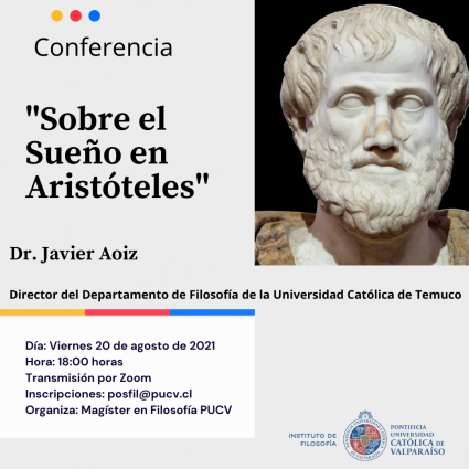 Magíster en Filosofía PUCV organiza conferencia "Sobre el sueño en Aristóteles"