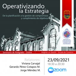 Seminario “Operativizando la Estrategia ” De la planificación a la gestión de compromisos y cumplimiento de objetivos