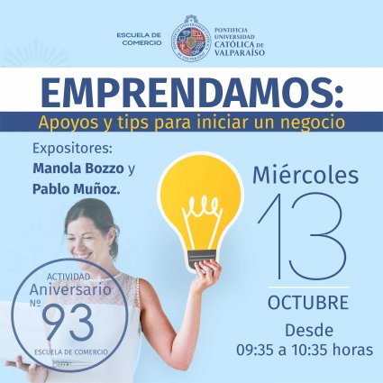 Conferencia "Emprendamos: apoyos y tips para iniciar un negocio"