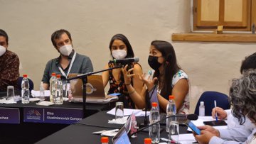 Investigadora Rocío Parra Rocío Parra expone ante la Comisión de Forma de Estado de la Convención Constitucional