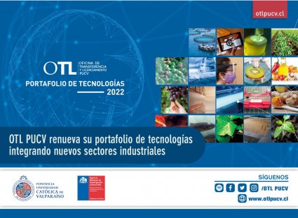 OTL PUCV renueva su portafolio de tecnologías integrando nuevos sectores industriales