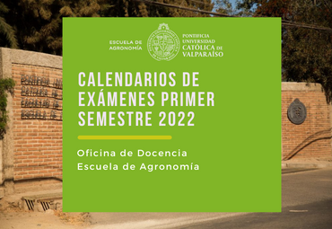 Calendario de Exámenes del Primer Semestre 2022