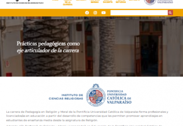 Pedagogía en Religión y Moral PUCV presenta su nuevo nuevo sitio web