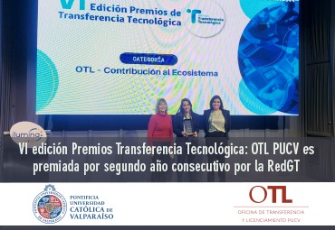 OTL PUCV es premiada por segundo año consecutivo por la Red de Gestores Tecnológicos de Chile