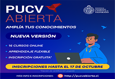 PUCV Abierta prepara su 12ª versión y abre inscripciones para sus cursos
