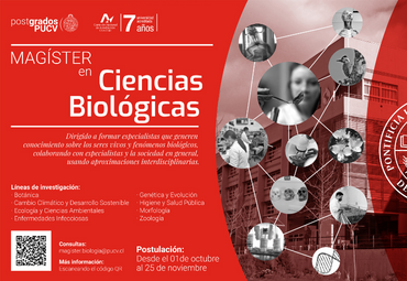 Instituto de Biología PUCV abre programa académico especializado en ciencias biológicas