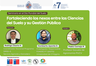 Interesante seminario en el Día Mundial del Suelo se realizará en la Escuela de Agronomía