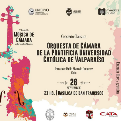 Orquesta PUCV clausurará importante Festival en Mendoza