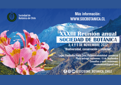Con éxito finaliza la XXXIII Reunión Anual de la Sociedad de Botánica de Chile