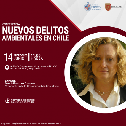 Conferencia "Nuevos delitos ambientales en Chile"