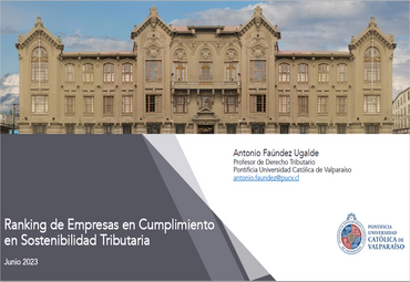 El profesor Antonio Faúndez presentó ante la Comisión de Impuestos y Cumplimiento Empresarial de ASIVA la charla "Ranking de empresas en cumplimiento en sostenibilidad tributaria"