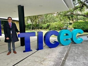 Profesor Ramiro Saltos participó en TICEC 2023