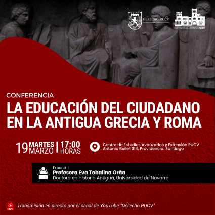 Conferencia “La educación del ciudadano en la Antigua Grecia y Roma”