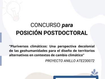 Concurso para posición postdoctoral proyecto Anillo