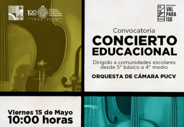 Se invita a comunidades escolares a participar en Concierto Educacional de la Orquesta de Cámara PUCV