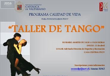 Taller de Tango es la nueva actividad del Programa de Calidad de Vida