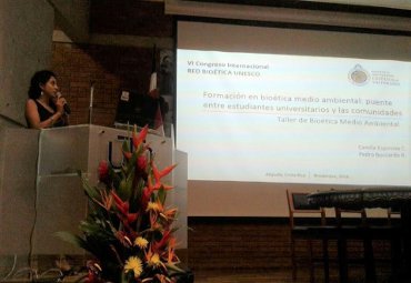 Ex alumna PUCV presenta investigación del profesor Pedro Boccardo en Congreso Internacional Red Bioética UNESCO en Costa Rica