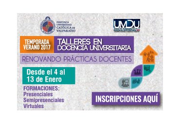 Vicerrectoría Académica invita a Talleres en Docencia Universitaria Temporada Verano 2017 - Foto 1