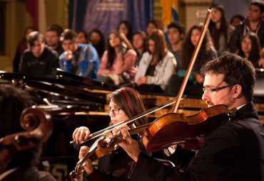 PUCV celebra los 160 años del Colegio Alemán de Valparaíso con concierto de su Orquesta de Cámara - Foto 1