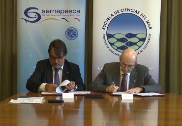PUCV firma convenio de cooperación con Sernapesca - Foto 1