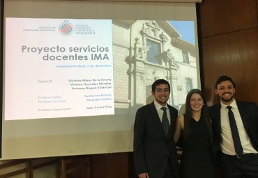 Estudiantes de la EII PUCV y jefatura de Docencia del IMA PUCV concretan el “Proyecto Servicios Docentes IMA” - Foto 1