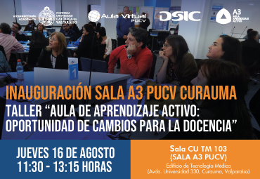 Vicerrectoría Académica invita al taller “Aula de Aprendizaje Activo: Oportunidad de Cambios para la Docencia”