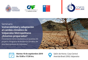 Cierre proyecto “Programa de resiliencia climática para el área metropolitana de Valparaíso”