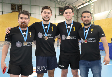 PUCV consiguió el título en tenis de mesa masculino y clasificó a las finales nacionales de LDES