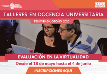 Vicerrectoría Académica invita a Talleres en Docencia Universitaria Temporada Otoño 2020 - Foto 1