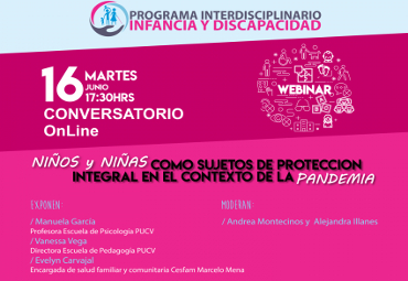 Seminario Online: Niños y niñas como sujeto de protección integral en el contexto de la pandemia