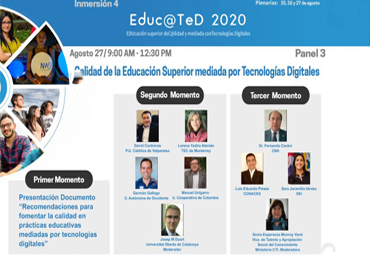 Director de Desarrollo Curricular y Formativo participa en seminario virtual internacional sobre educación virtual de calidad