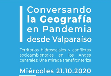 Invitan a Conversatorio sobre Geografía en contexto de Pandemia