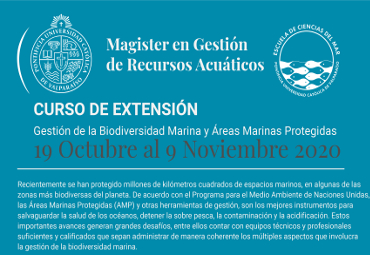 Magíster efectuó curso en Gestión de la Biodiversidad Marina y Áreas Marinas Protegidas