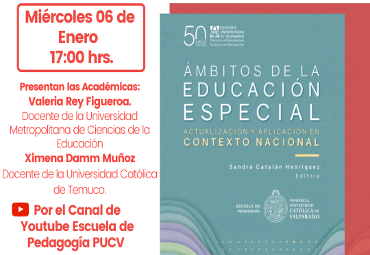 Escuela de Pedagogía invita a lanzamiento del libro “Ámbitos de la Educación Especial”