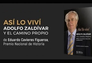 Libro de profesor Eduardo Cavieres narra sus conversaciones con Adolfo Zaldívar