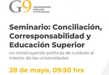 Red G-9 realizará Seminario “Conciliación, Corresponsabilidad y Educación Superior”