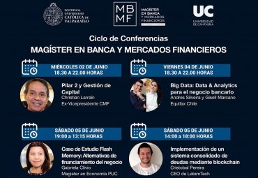 Magíster en Banca y Mercados Financieros realiza Ciclo de Conferencias