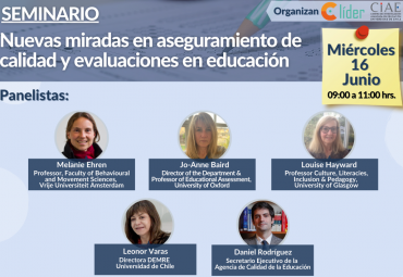 Líderes Educativos invita a Seminario sobre Aseguramiento de la Calidad y Evaluaciones en Educación