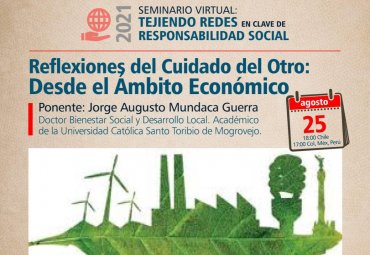 Invitan a quinto conversatorio del Seminario “Tejiendo redes en clave de Responsabilidad Social”
