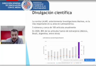 Escuela de Ciencias del Mar PUCV y Fundación San Ignacio del Huinay protagonizan seminario DGVM - Foto 2