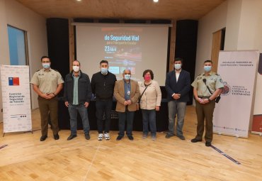 Seminario aborda la seguridad vial para transportistas escolares de la Región de Valparaíso