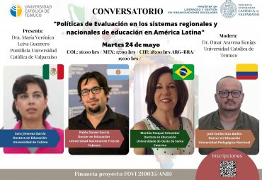 Magíster en Liderazgo y Gestión en Organizaciones Escolares invita a conversatorio internacional - Foto 1