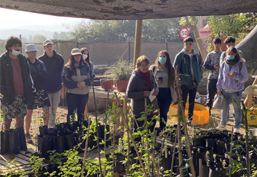 Curso de Agronomía realizó actividad de reconocimiento de flora nativa en sector La Palma - Foto 1