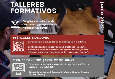 Bibliotecas PUCV invita a talleres formativos dirigidos a estudiantes de Doctorado y Magíster - Foto 1