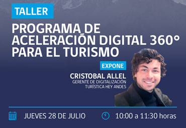 Taller "Programa de Aceleración 360° para el turismo"