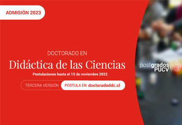 PUCV abre sus postulaciones al Doctorado en Didáctica de las Ciencias