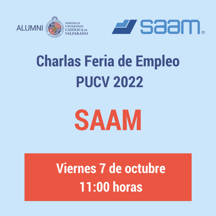 Charlas Feria de Empleo PUCV 2022: SAAM - Foto 1