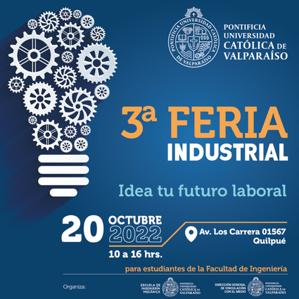 Pucv realizará la 3° edición de la Feria Industrial “Idea tu futuro laboral” - Foto 1