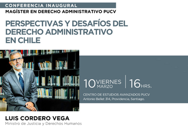 Ministro de Justicia y Derechos Humanos inaugurará Magíster en Derecho Administrativo - Foto 1